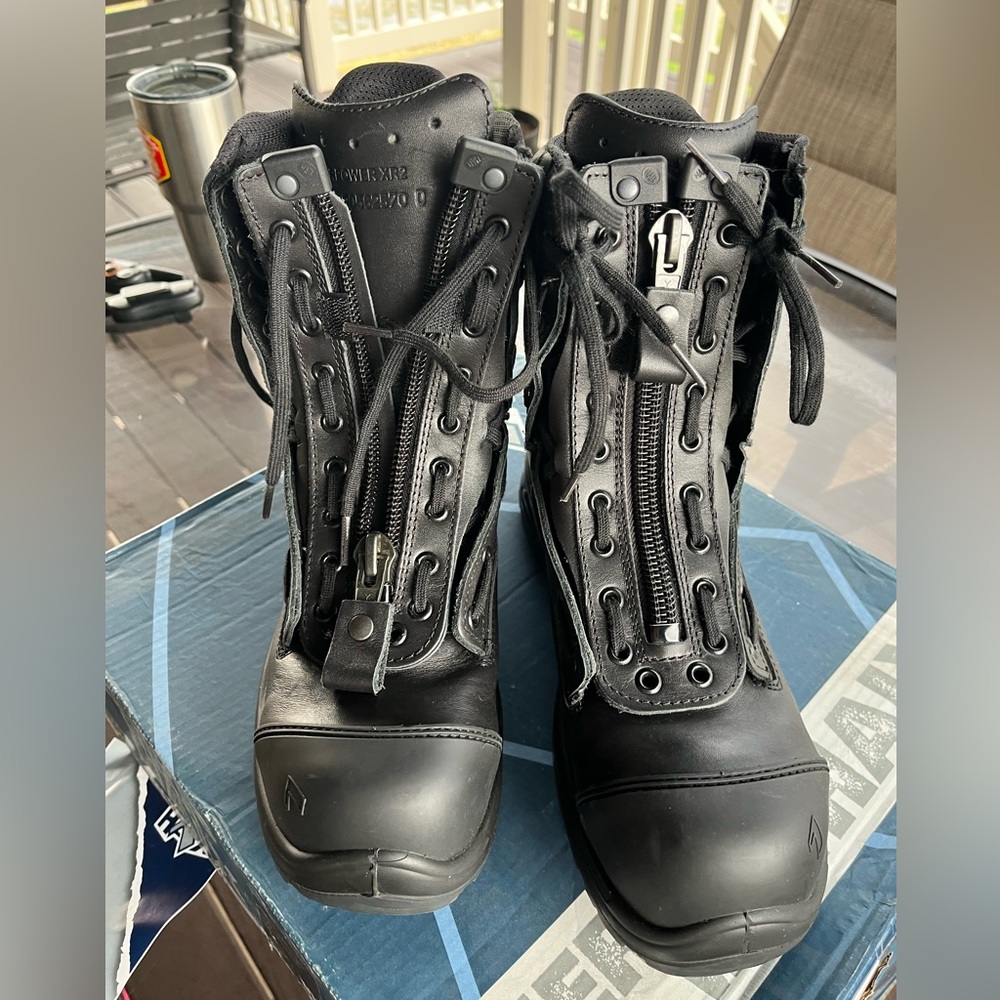 Women’s Haix Firefighter Steel toe Station Boot.